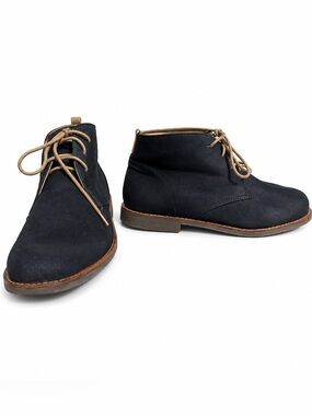 Orchid BMX Vintage men's chukka boots, a desert boot style in dark navy Suede